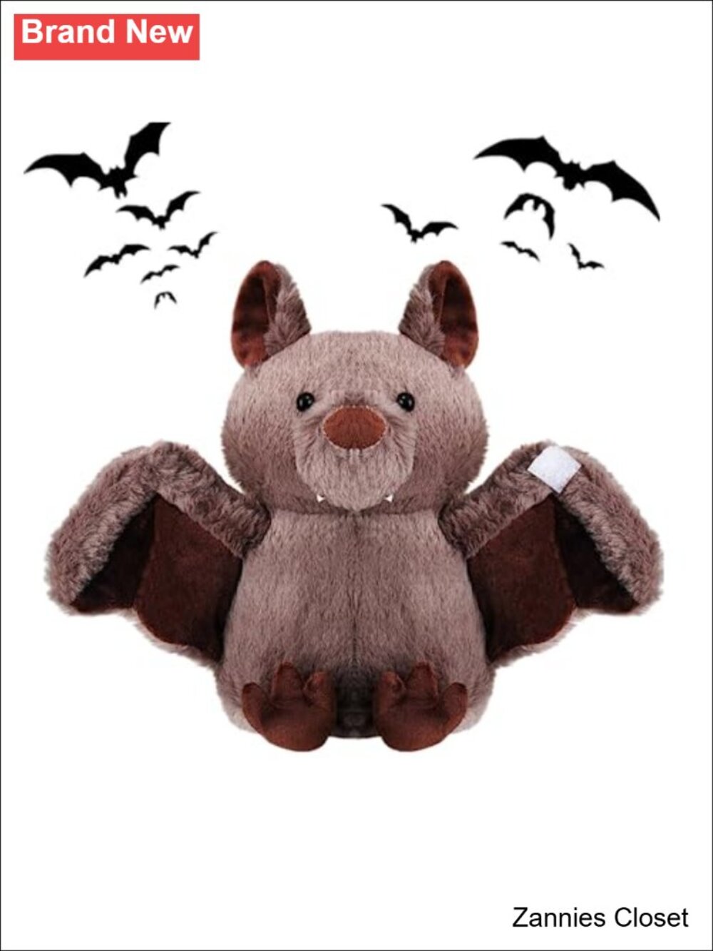 👻 NatureMan 11 inch Plush Bat Stuffed Animal Halloween Decor Bedtime Toy for
